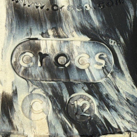 CROCS Kids Black and White - Picture 2 of 4